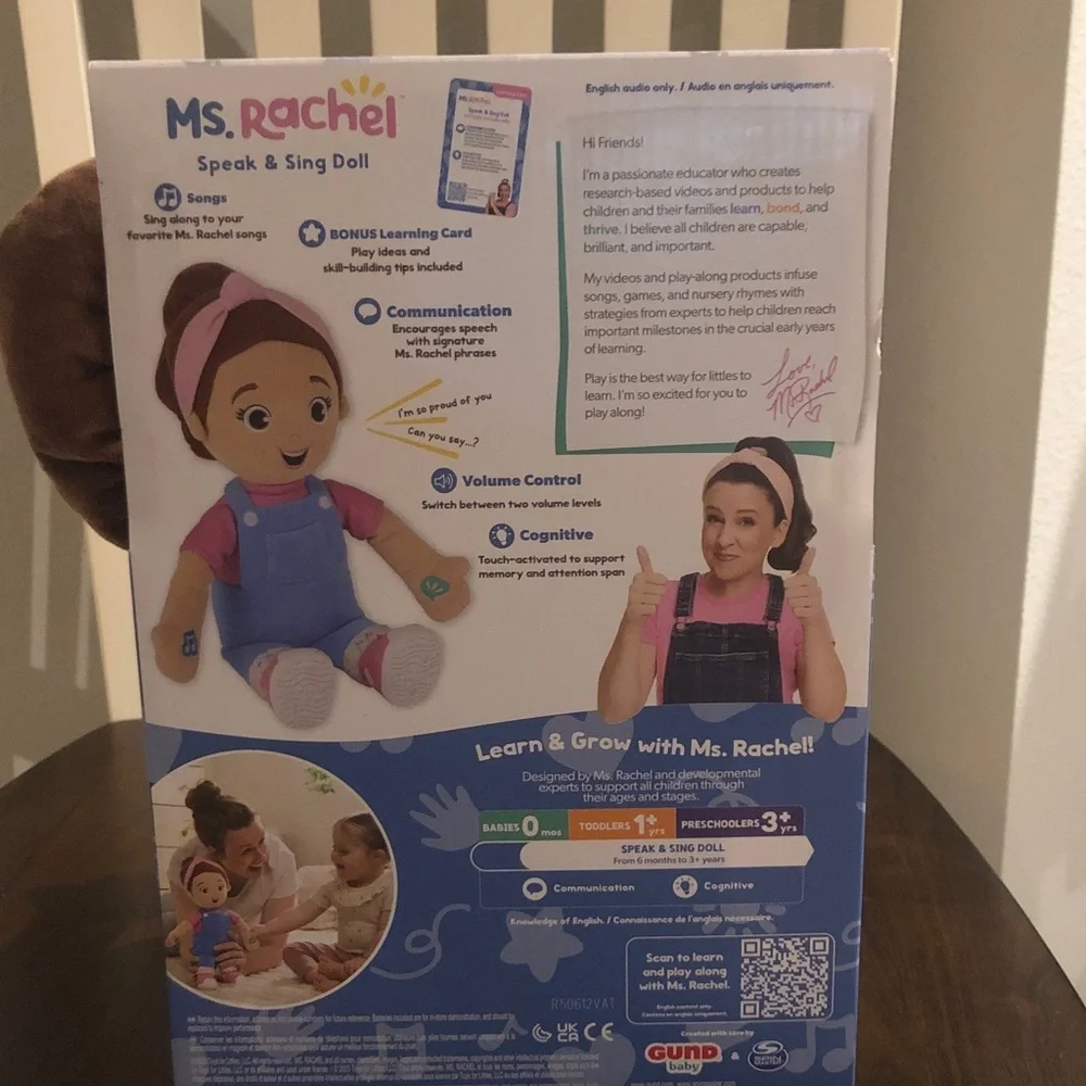 Ms Rachel Speak & Sing Plush Doll 16